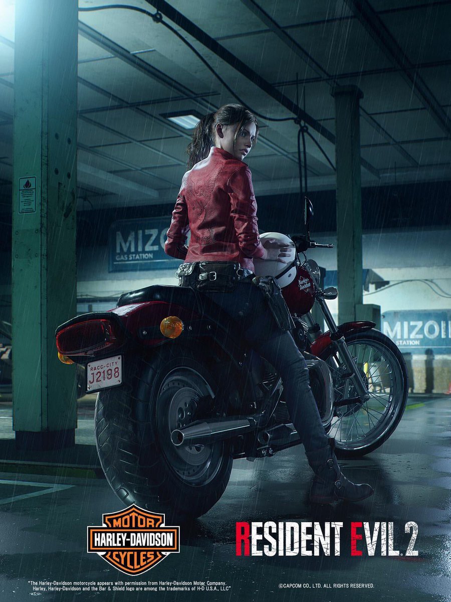 Moto de Claire Redfield é uma Harley Davidson