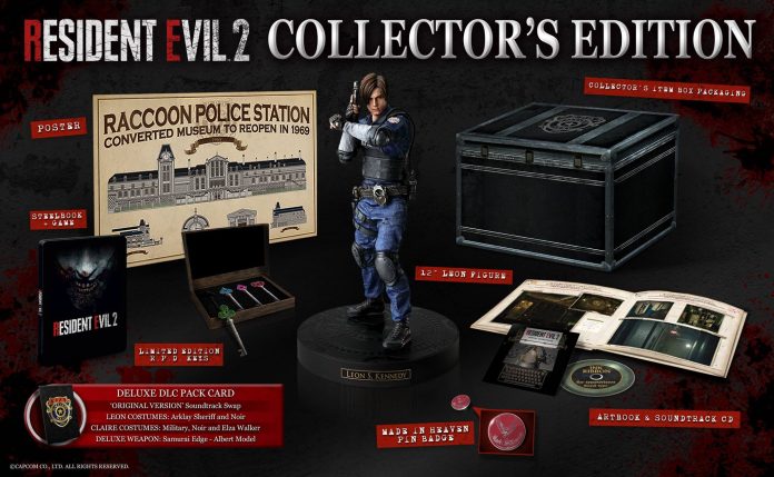 re2-remake-collectors-edition-europe Edição de colecionador europeia (Resident Evil 2 Remake)