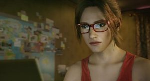 Claire Redfield em RESIDENT EVIL: No Escuro Absoluto