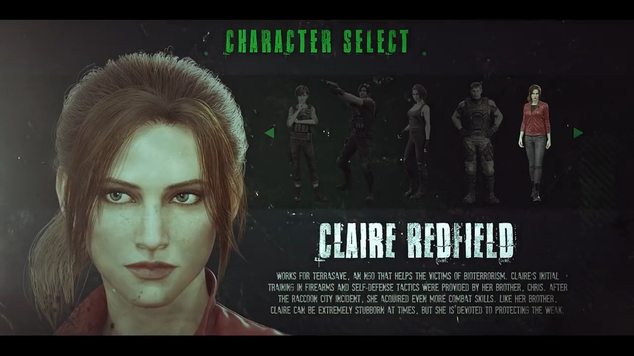 Claire Redfield with her brother Chris Redfield.