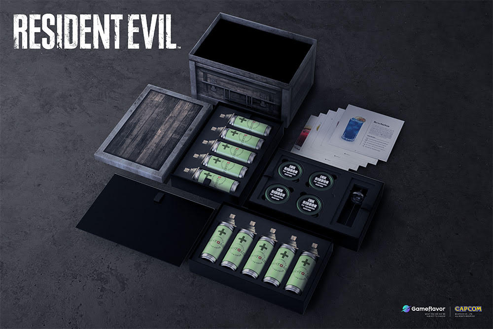Game Flavor lança caixa com drinks de Resident Evil no Brasil!
